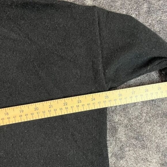 Garnet Hill Oversized 100% Cashmere Turtleneck Sweater Front Pocket Women's M - Picture 6 of 11